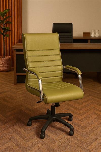 Staryo Yeşil Bilgisayar Koltuğu – Ergonomik Bel Destekli, Ayarlanabilir Yükseklikli