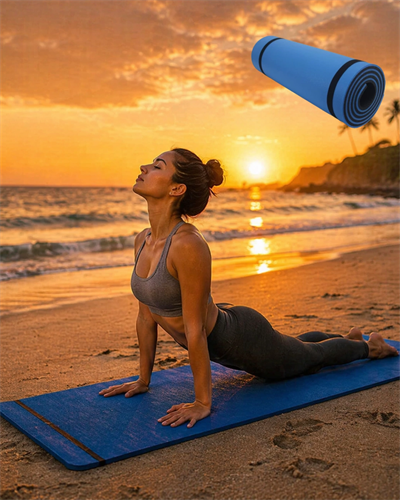 10MM YOGA MATI MAVİ