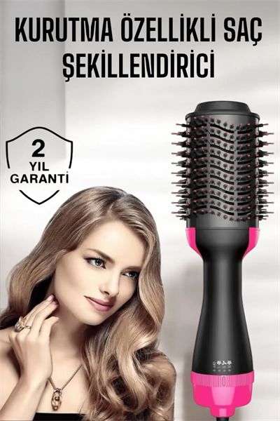 1200 Watt Gücünde, Negatif İyon Teknolojili, 3 Isı Kademeli Fön Tarağı