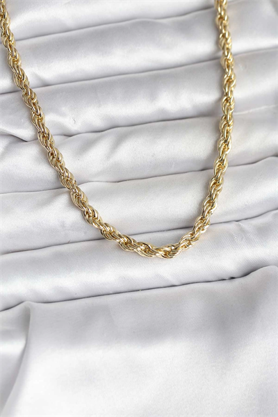 14K Gold Renk Kaplama Burgu Model CM Kadın Kolye