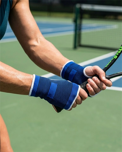 2 Adet Sporcu Bilek Desteği Esnek Nefes Alabilir Örgü Tasarım