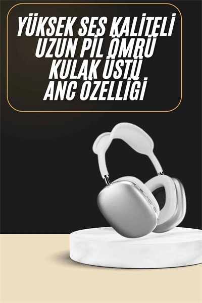 2025 Model Kulak Üstü Kablosuz Bluetooth Kulaklık Gürültü Azalta Uzun Pil