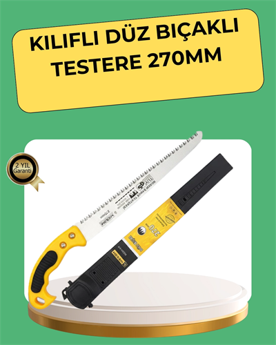 270 mm Düz Bıçaklı Bahçe Budama Testeresi Kılıflı