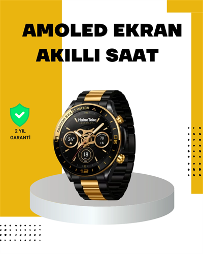 3 Bileklikli Amoled Akıllı Saat Bluetooth Çağrı ve Sağlık Takipli