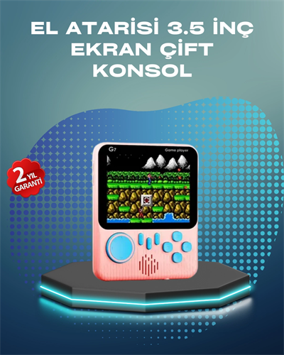 3.5 İnç LCD Ekranlı 666 Oyunlu Taşınabilir Retro Oyun Konsolu