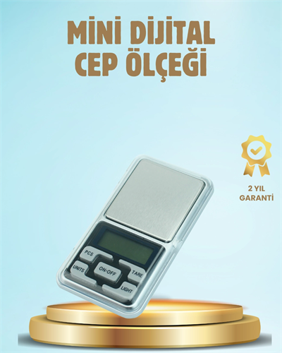 300 Gr Hassas Cep Terazisi Mavi Işıklı LCD Ekranlı