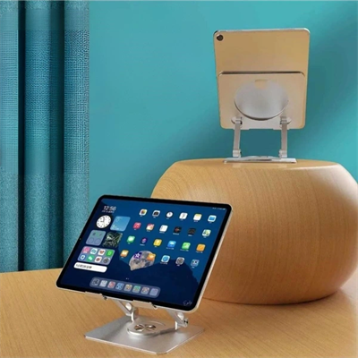 360 Derece Dönebilen Yükseltilmiş Masaüstü Ayarlanabilir Metal Tablet Standı