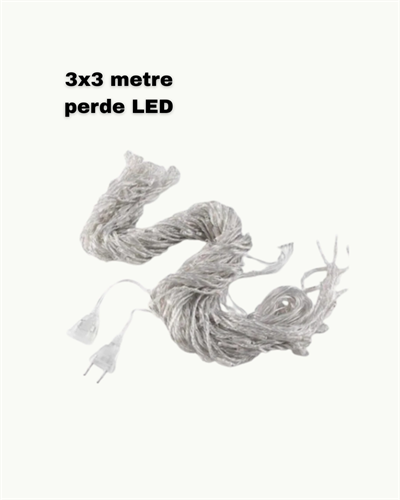 3x3 LED Işık Perdesi Şelale Model İç Dış Mekân Dekorasyonu