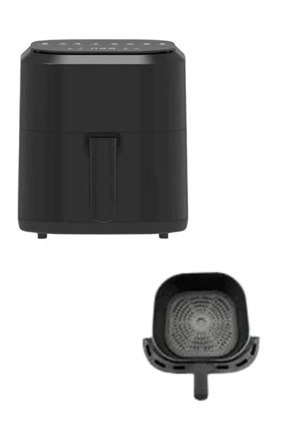 4L Airfryer Hazneli Hava Fritözü Yağsız Fritöz Taşınabilir Fırın İşlevi Gören Pratik