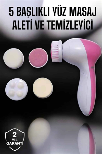5 Fonksiyonlu Kablosuz Yüz Temizleme Cihazı ile Derinlemesine Cilt Bakımı