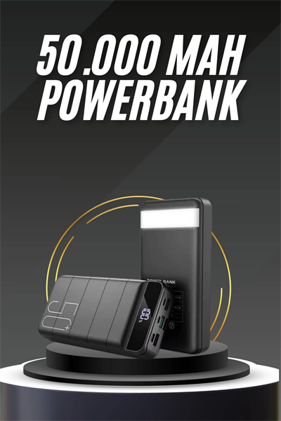50.000 Mah Led Dijital Göstergeli USB Çıkışı Powerbank