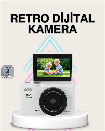 5K Dijital Kamera Otofokus WiFi Aktarım ve 18x Dijital Zoom