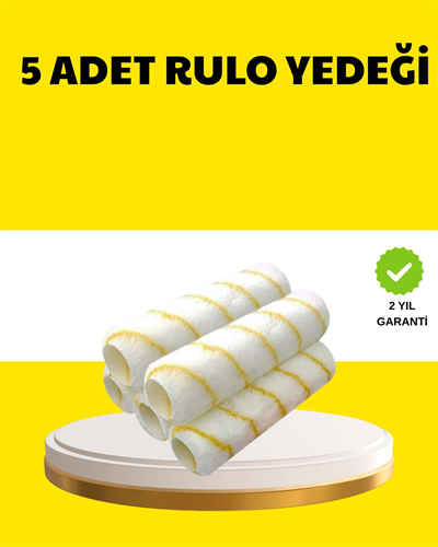 5’li İnce İşçilik Boya Rulo Seti Pürüzsüz ve Eşit Kaplama
