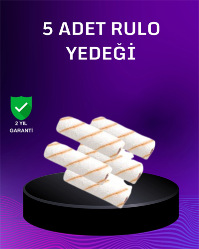 5’li Mini Rulo Boya Seti Duvar Tavan Emülsiyon Uygulama