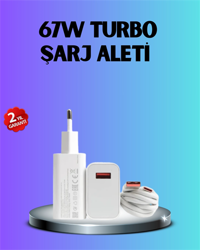 67 Watt Type C Hızlı Şarj Başlık  Black Shark Uyumlu