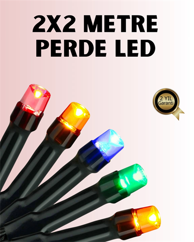 8 Modlu Zaman Ayarlı LED Perde Işık – Bahçe ve Balkon Dekorasyonu