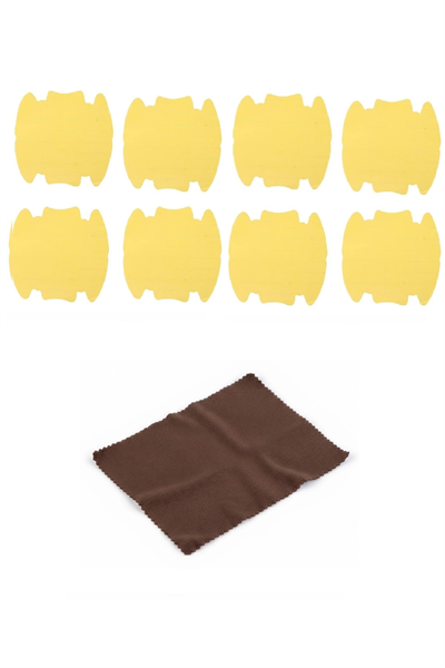 9lu Set Araba Kapı Kolu Koruyucu Çizilme Önleyici Şeffaf Sticker Film Koruma Seti