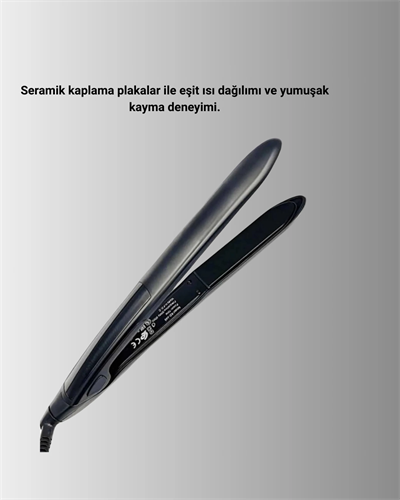 A Kalite Orijinal 2025 Isı Ayarlı Titanyum Seramik Plakalı Profesyonel Saç Düzleştirici