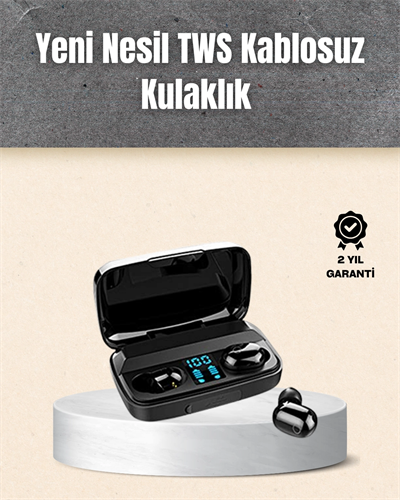 A10s TWS Ergonomik Bluetooth Kulaklık Uzun Pil Ömürlü