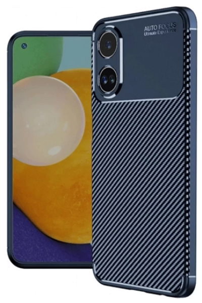 A38 Kılıf Auto Focus Karbon Kapak - Lacivert