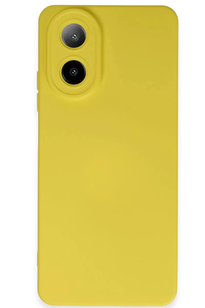 A38 Kılıf Nano içi Kadife Silikon - Sarı
