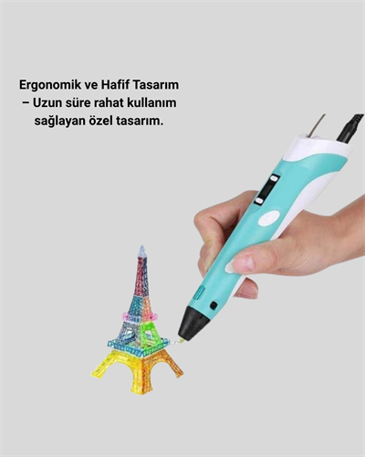 ABS ve PLA Filament Destekli 3D Yazıcı Kalem