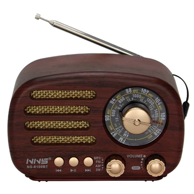 Ahşap Retro Radyo