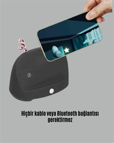 Akıllı Kablosuz Telefon Tutucu ve Stereo Hoparlör – Kolay Kullanım ve Yüksek Ses Kalitesi