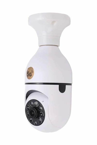 Akıllı Kamera Wifi Kamera Duylu Ampul Görünümlü 360 Derece Dönebilen Ev Kamerası