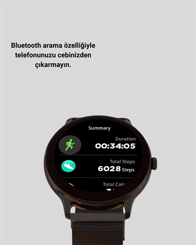 Akıllı Saat – Dokunmatik Ekran, Kalp Atışı ve Spor Takibi