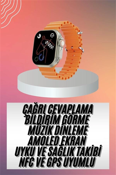 Akıllı Saat Ultra Android & İOS Uyumlu Arama Bildirim Özellikli