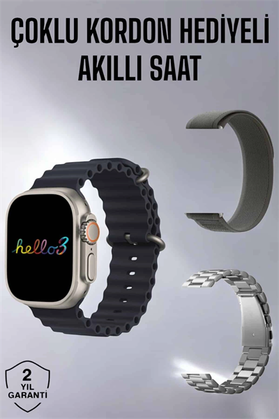 Akıllı Saat Yeni Nesil Bluetooth Bağlantılı Uyku Sağlık Takibi GPS Ve NFC Uyumlu