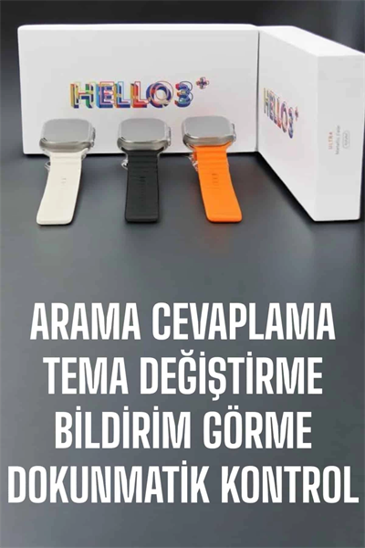 Akıllı Saat Yeni Nesil Sesli Asistan Uyku ve Sağlık Takibi Adımsayar
