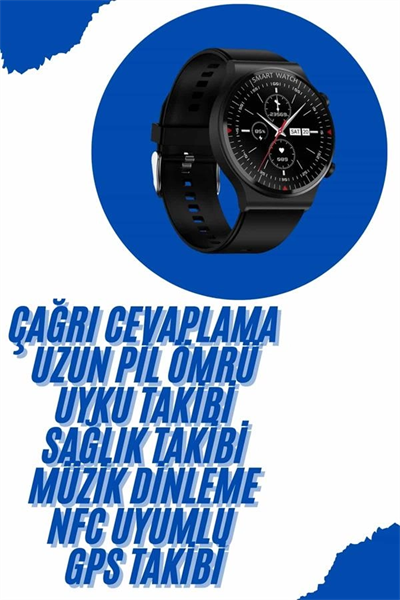 Akıllı Saat Yeni Nesil Üç Kordonlu Nabız Ölçer Çağrı Cevaplama