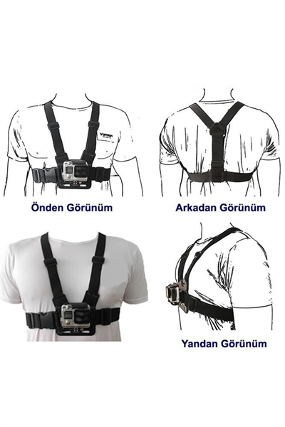 Aksiyon Kamerası Göğüse Sabitleme Kemeri