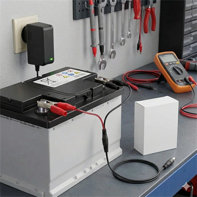 Akü Şarj Cihazı 12V 1.2A 14.4W Krokodil Uç Akü Şarj Adaptörü