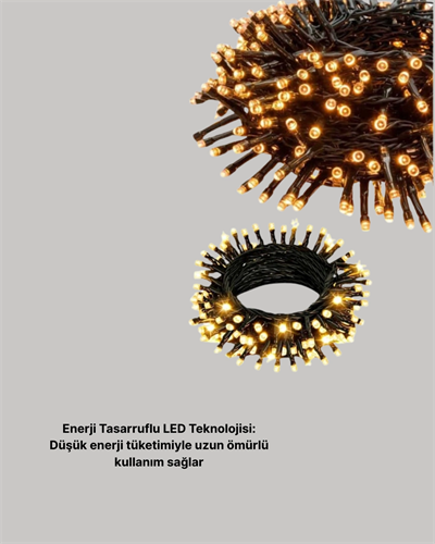 Animasyonlu LED Işıklı 10 Metre Uzaktan Kumandalı Dekoratif Işık