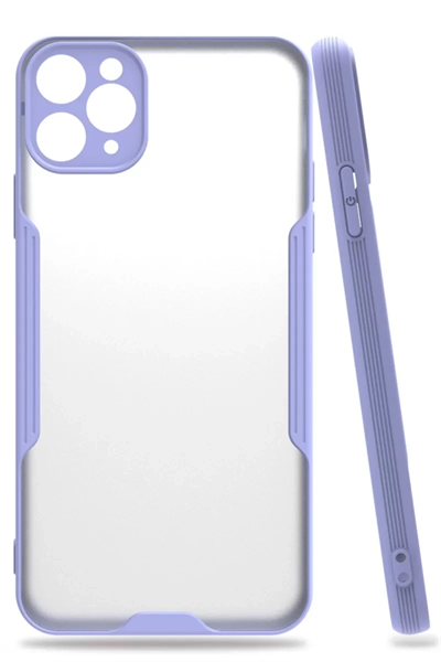 Apple iPhone 11 Pro Kılıf Platin Silikon - Lila