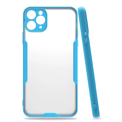 Apple iPhone 11 Pro Kılıf Platin Silikon - Mavi