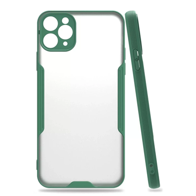 Apple iPhone 11 Pro Kılıf Platin Silikon - Yeşil