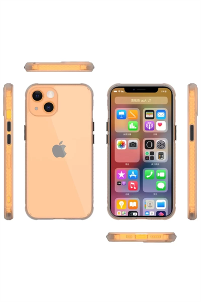 Apple iPhone 13 Mini Kılıf Miami Şeffaf Silikon - Şeffaf