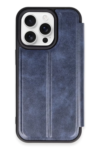 Apple iPhone 14 Pro Kılıf Flip Cover - Lacivert