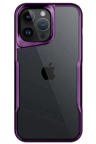 Apple iPhone 14 Pro Max Kılıf Boyi Silikon Kapak - Derin Mor
