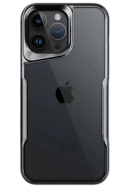 Apple iPhone 14 Pro Max Kılıf Boyi Silikon Kapak - Titan Gri