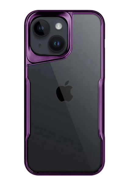 Apple iPhone 15 Kılıf Boyi Silikon Kapak - Derin Mor