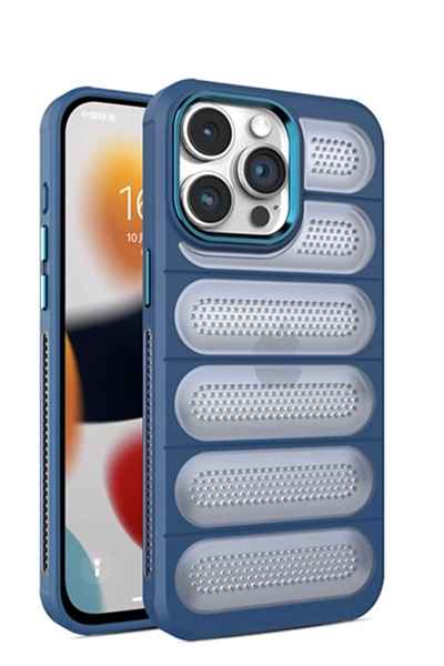 Apple iPhone 15 Pro Max Kılıf Airmax Silikon Kapak - Lacivert