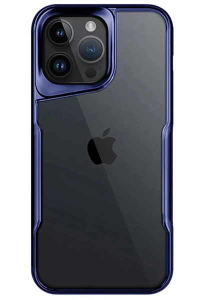Apple iPhone 15 Pro Max Kılıf Boyi Silikon Kapak - Lacivert