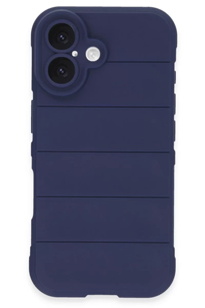 Apple iPhone 16 Kılıf Optimum Silikon - Lacivert