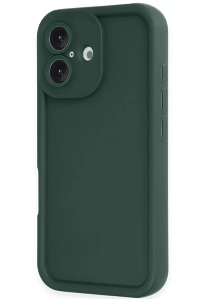 Apple iPhone 16 Kılıf Viera Silikon - Koyu Yeşil