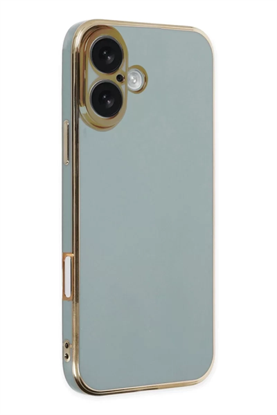 Apple iPhone 16 Kılıf Volet Silikon - Açık Yeşil
